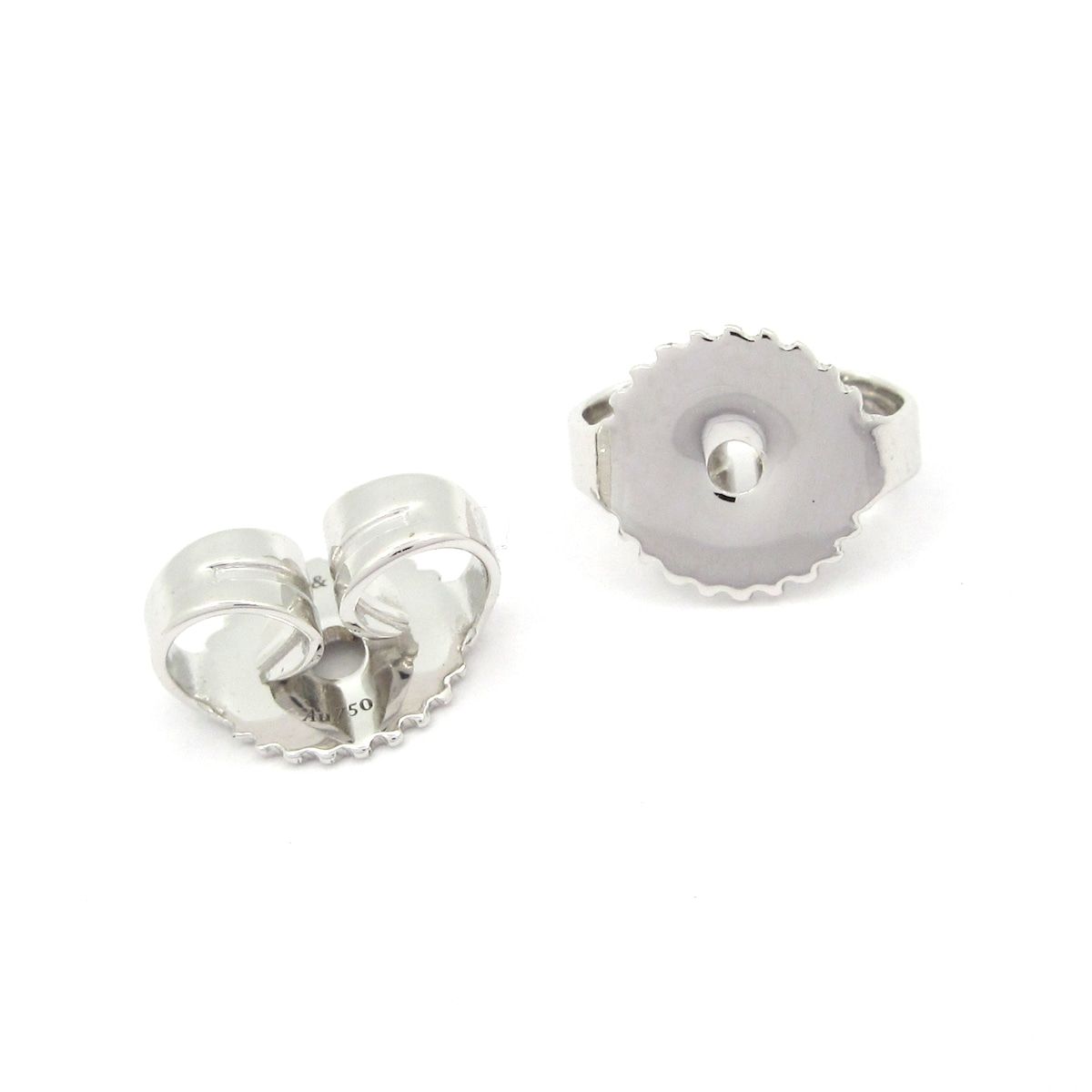 【美品】ティファニー K18WG T ワン フープ ピアス 片耳用 6625 美品】ティファニー K18WG T ワン フープ ピアス 片耳用 6625 美品