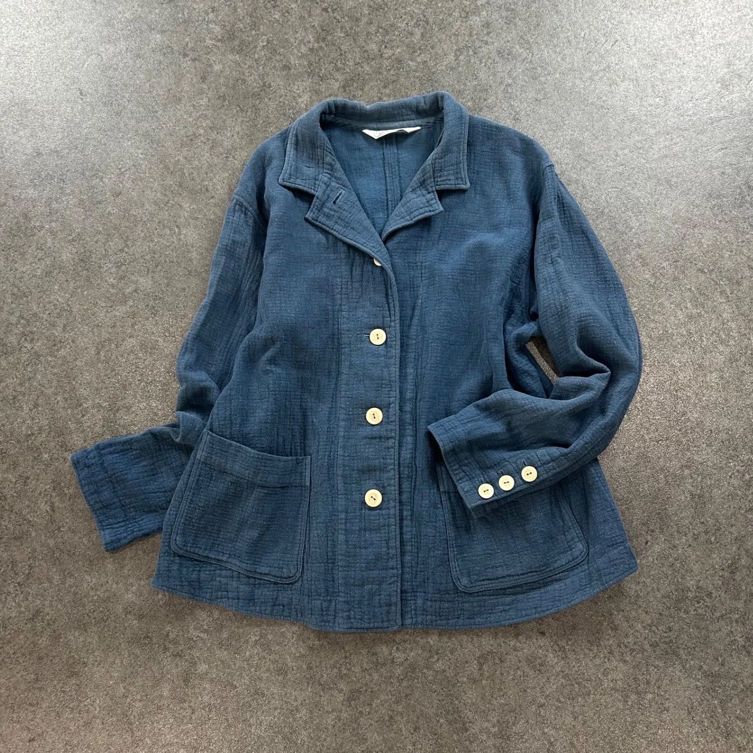 【ヤッコマリカルド】綿100% 総ピンタック コットンジャケット カーディガン ヤッコマリカルド】綿100% 総ピンタック コットンジャケット