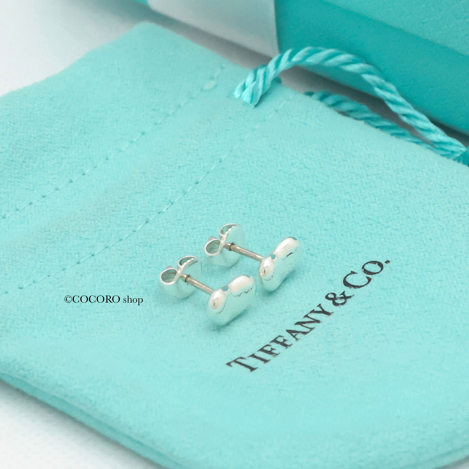 美品】ティファニー TIFFANY&Co. ビーン エルサペレッティ スタッド