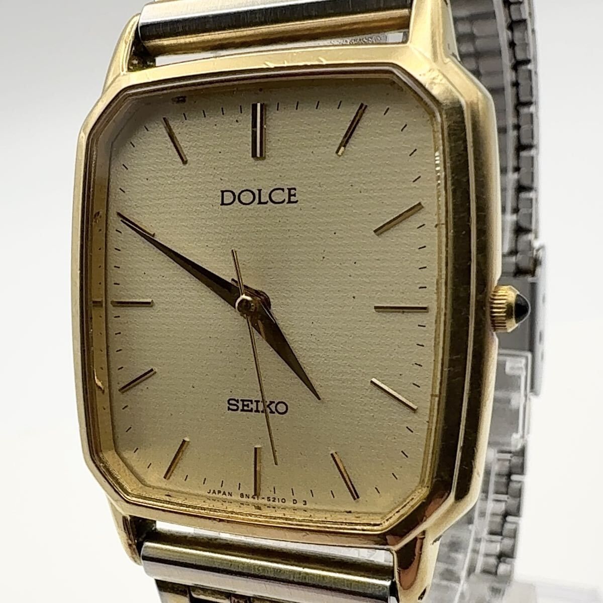SEIKO 8N41-5160 セイコー DOLCE ドルチェ クォーツ スクエア メンズ