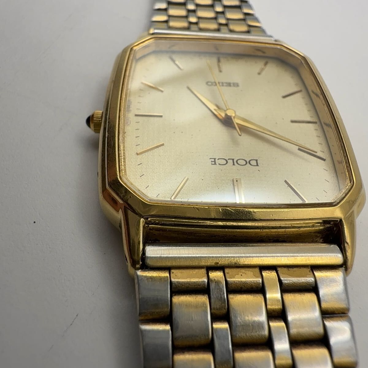 SEIKO 8N41-5160 セイコー DOLCE ドルチェ クォーツ スクエア メンズ