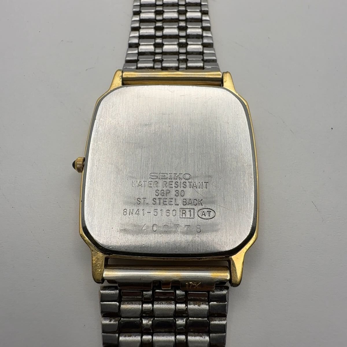 SEIKO 8N41-5160 セイコー DOLCE ドルチェ クォーツ スクエア メンズ