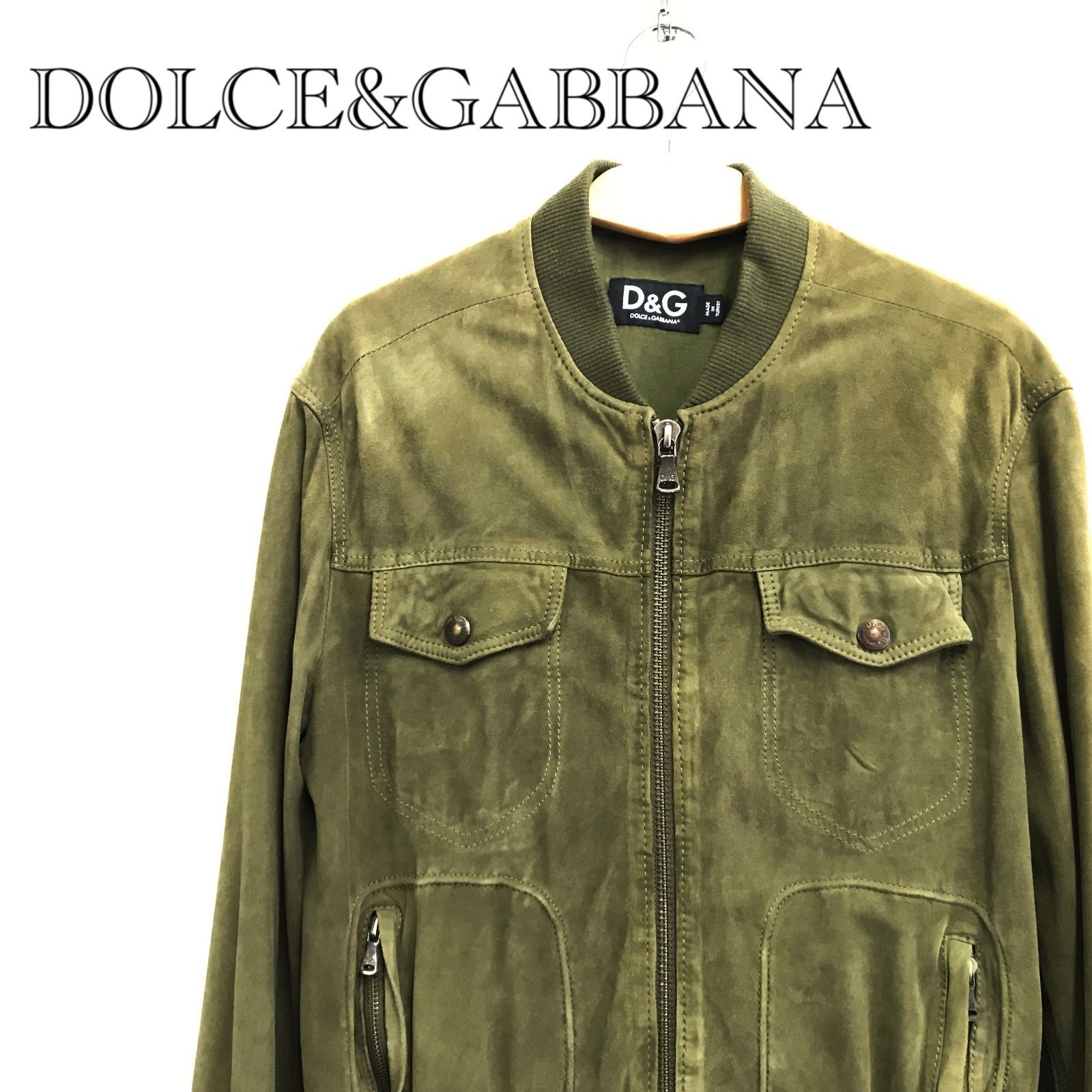 D&G ／ Dolce＆Gabbana スエードジップブルゾン RB0019/SE031 レザー 