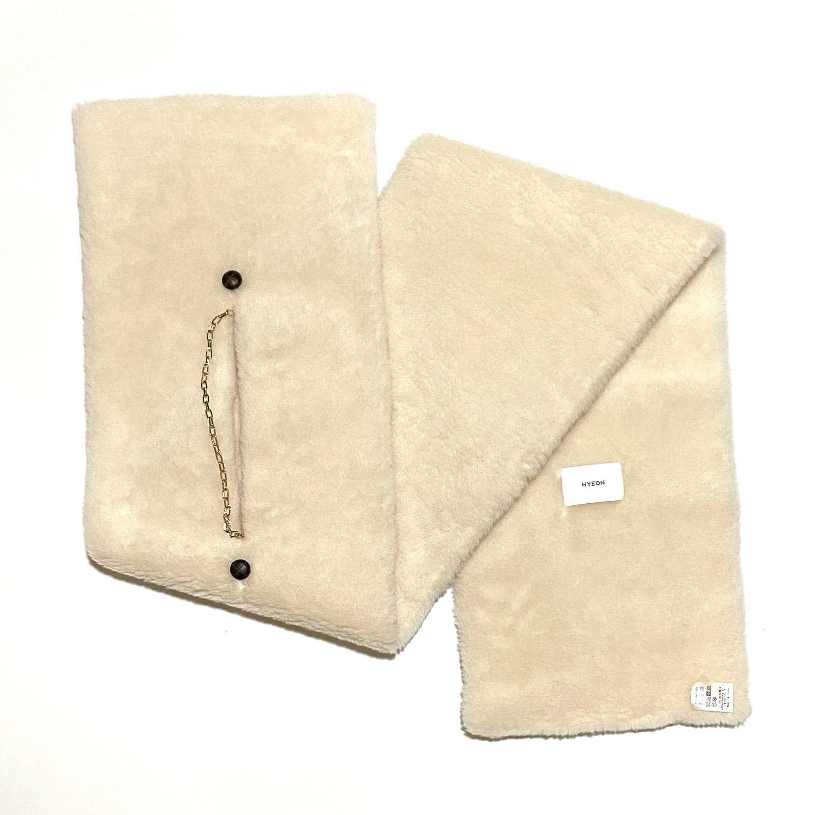 完売品 HYEON ヘヨン ted stole テッドストール ボア マフラー