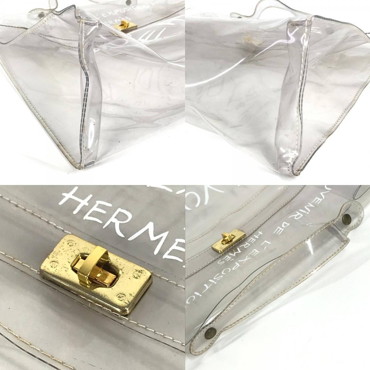 HERMES エルメス ハンドバッグ ビニールケリー ビニール クリア - メルカリ