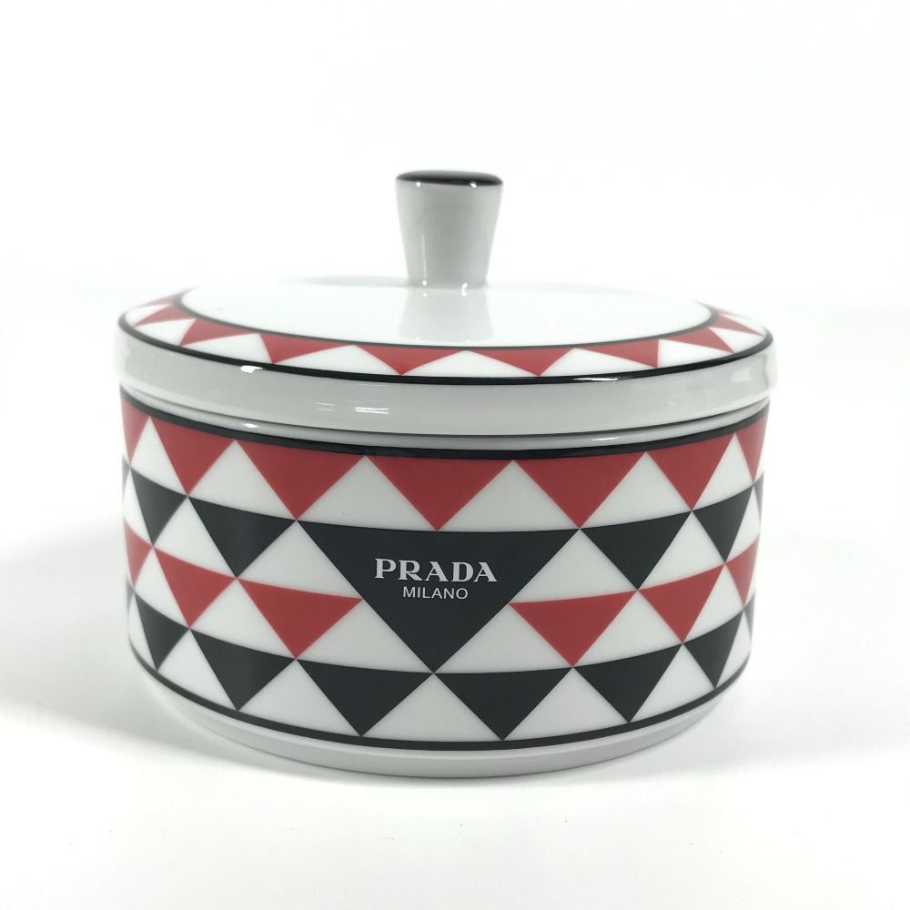 PRADA プラダ 小物入れ ロゴ ポーセリン ホワイト - メルカリ