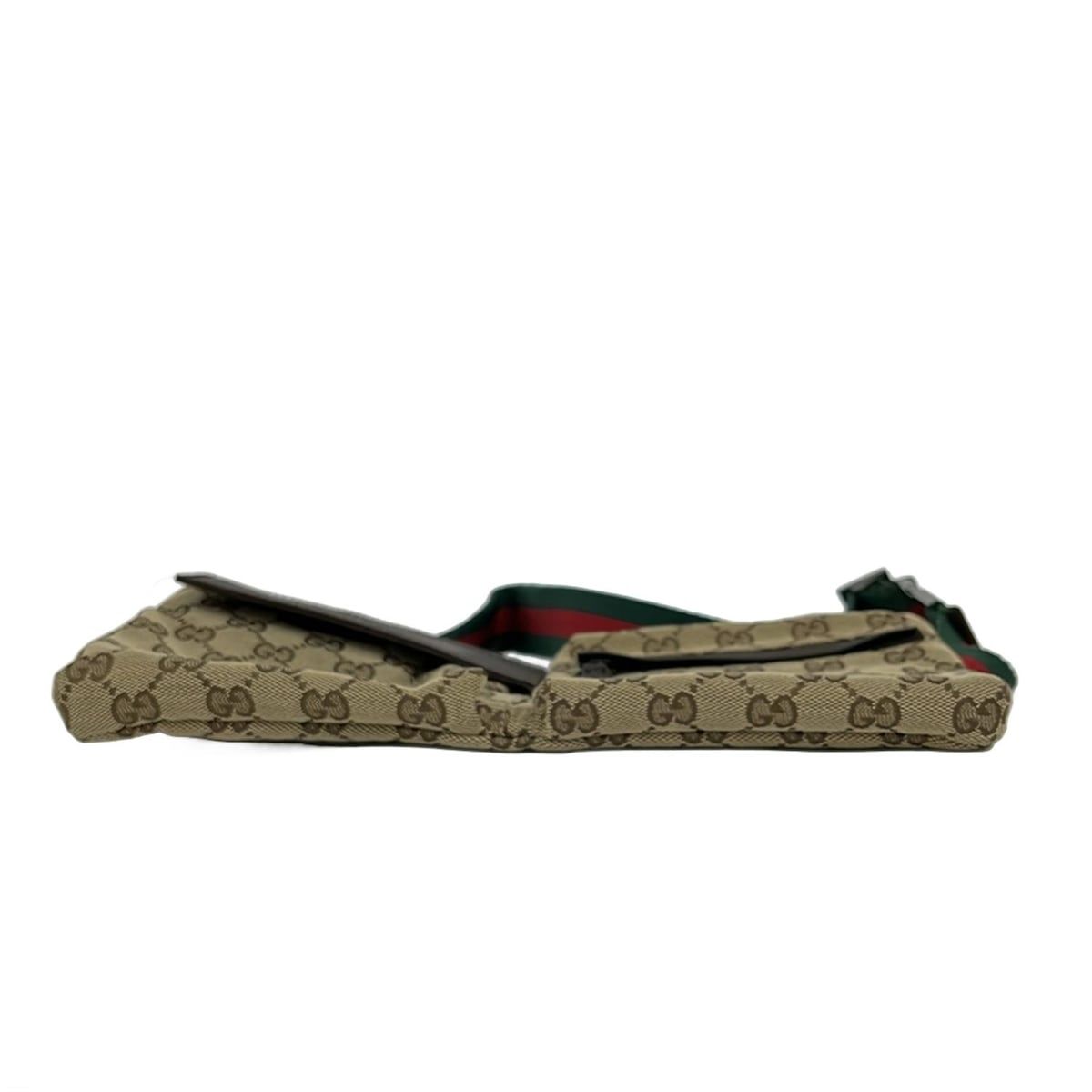 GUCCI(グッチ) ウエストポーチ GG柄 28566 ベージュ×ダークブラウン