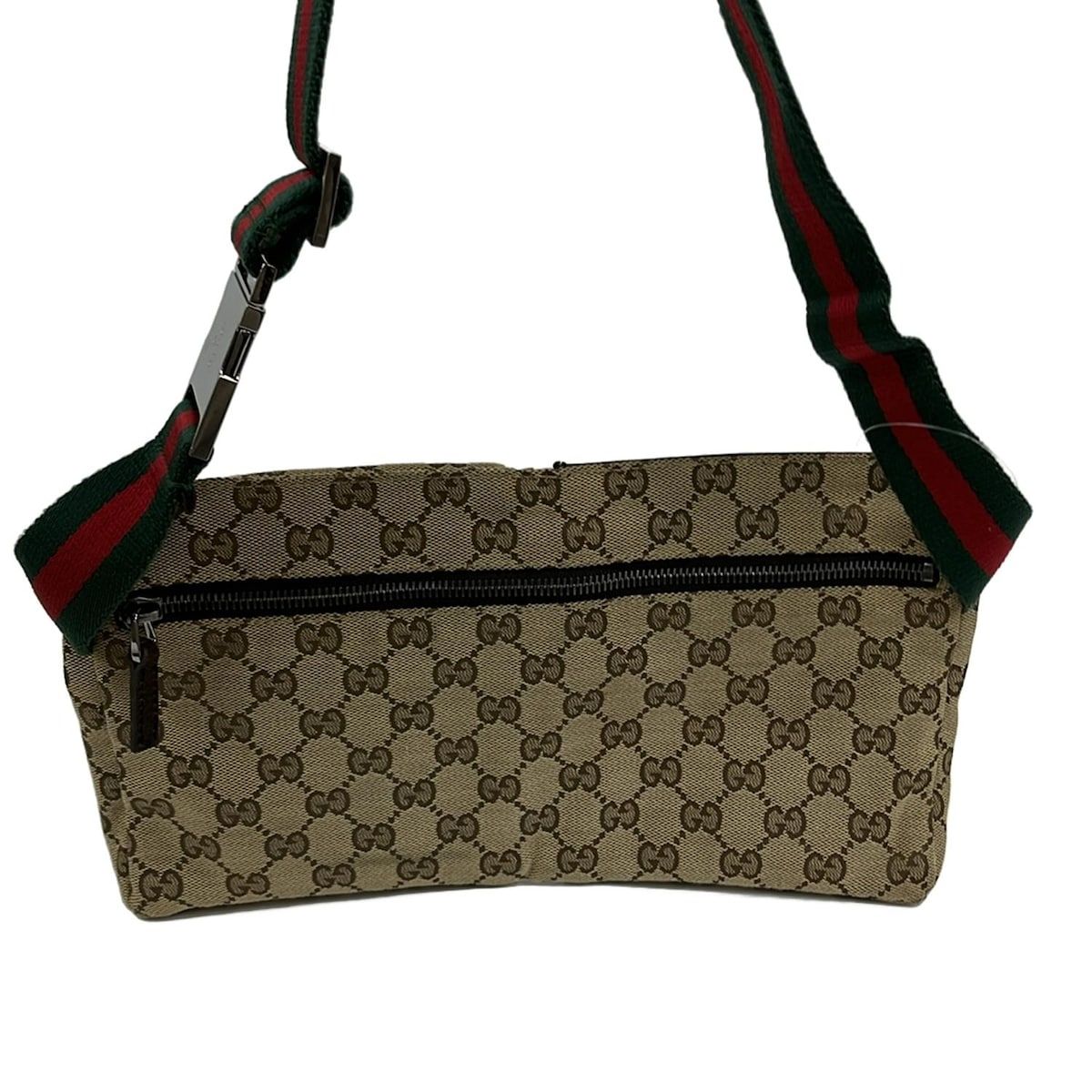 GUCCI(グッチ) ウエストポーチ GG柄 28566 ベージュ×ダークブラウン