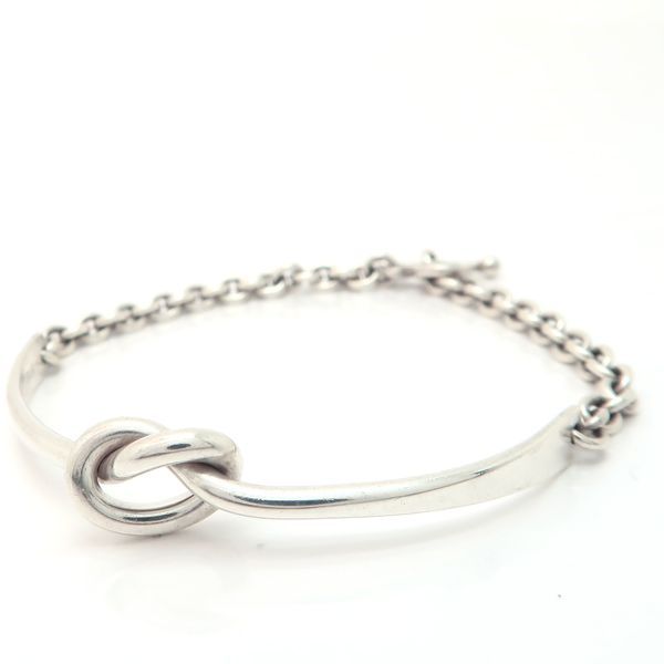   A51B ブレスレット　チェーン　ノット　シルバー A51B ブレスレット チェーン ノット シルバー ノットチェーン