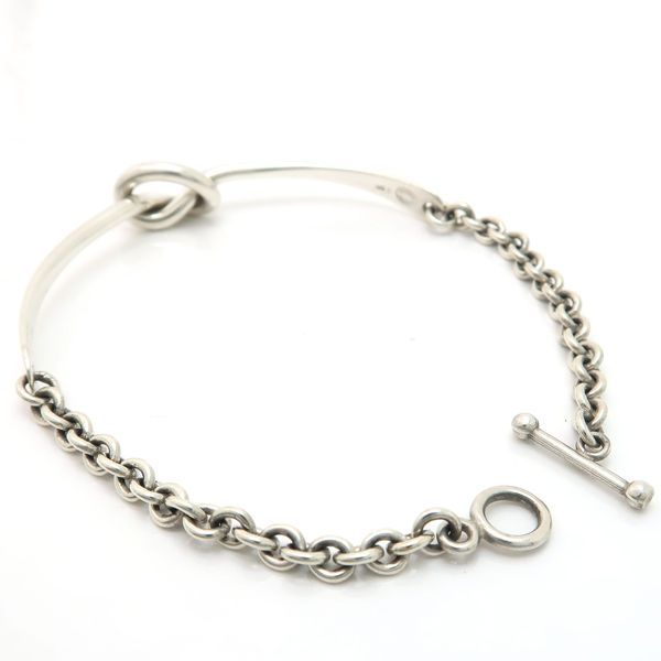 Georg Jensen ノット チェーン ブレスレット A51B シルバー 925S