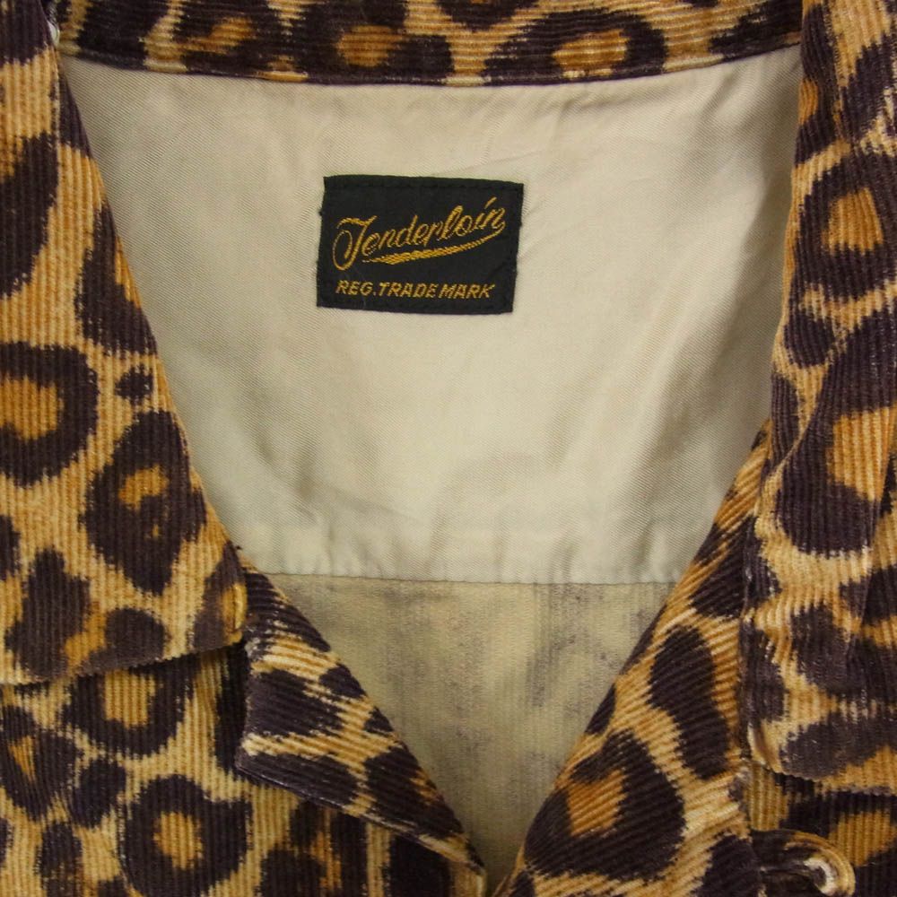 TENDERLOIN テンダーロイン T-CORDUROY SHT A LEOPARDO レオパード柄