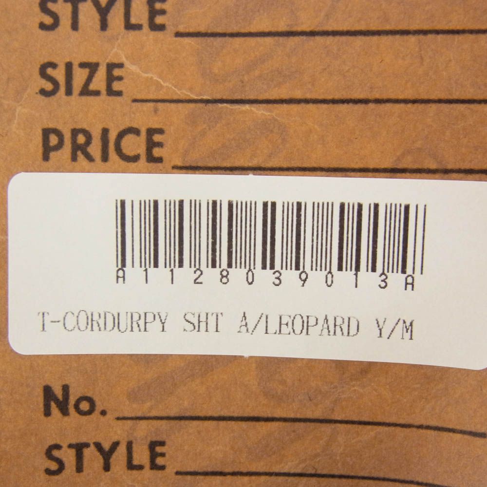 TENDERLOIN テンダーロイン T-CORDUROY SHT A LEOPARDO レオパード柄