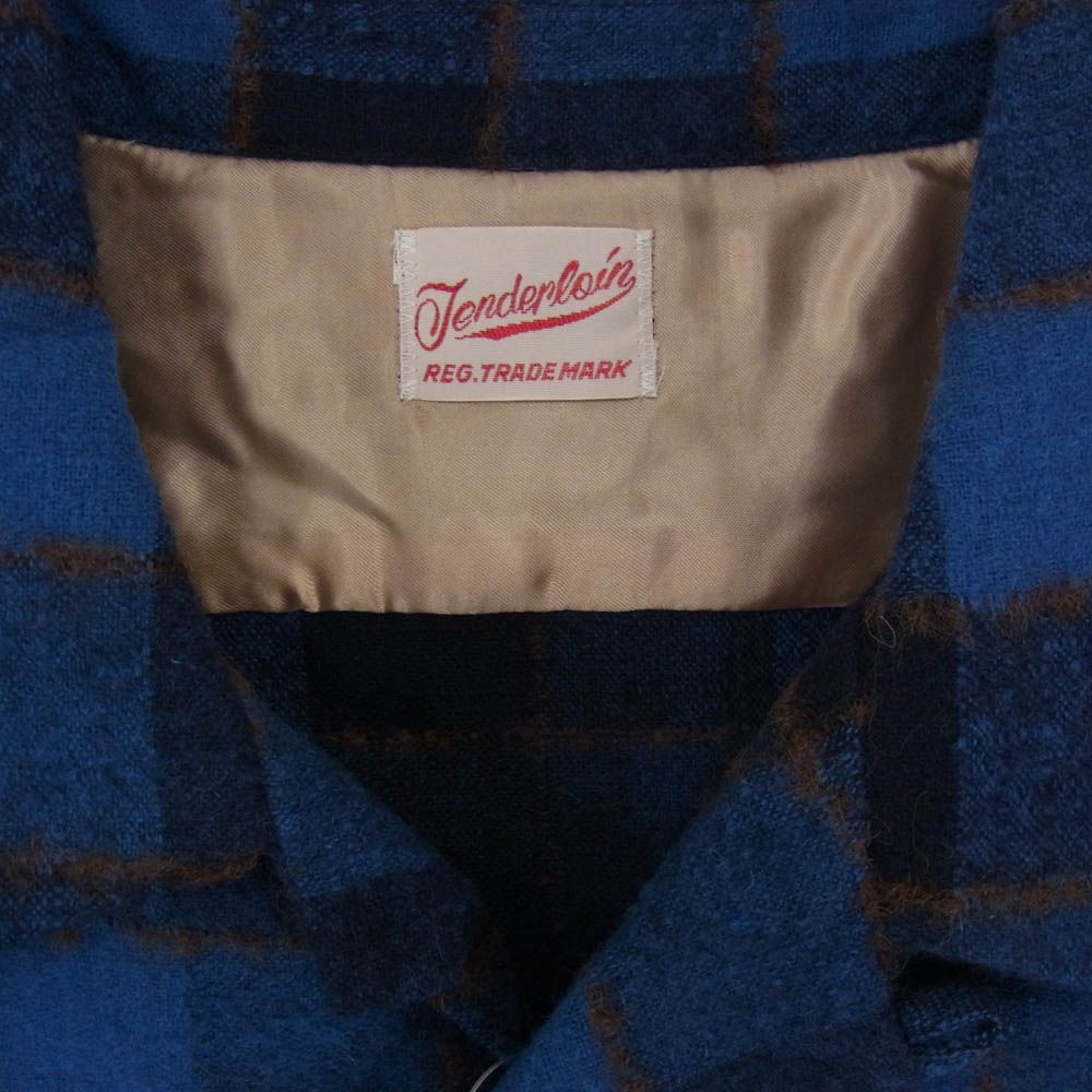 TENDERLOIN テンダーロイン T-WOOL SHT WP チェック ウール オープン