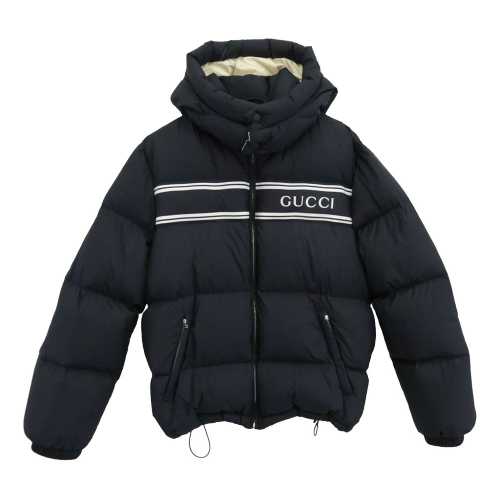 グッチ　ジャンバー　アウター GUCCI グッチ 794822 Z8BTA LOGO HOODED DOWN JACKETS ロゴ フーデッド