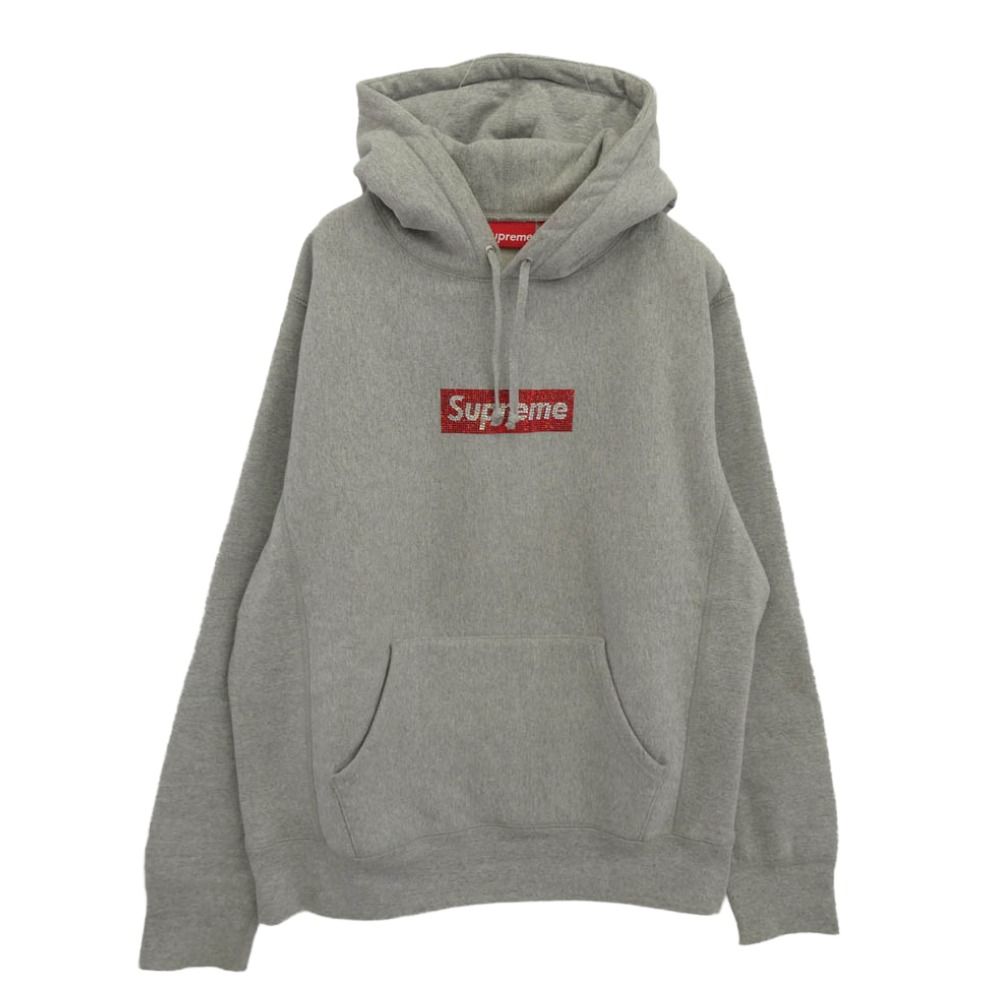 Supreme シュプリーム 19SS Swarovski Box Logo Hooded Sweeatshirt