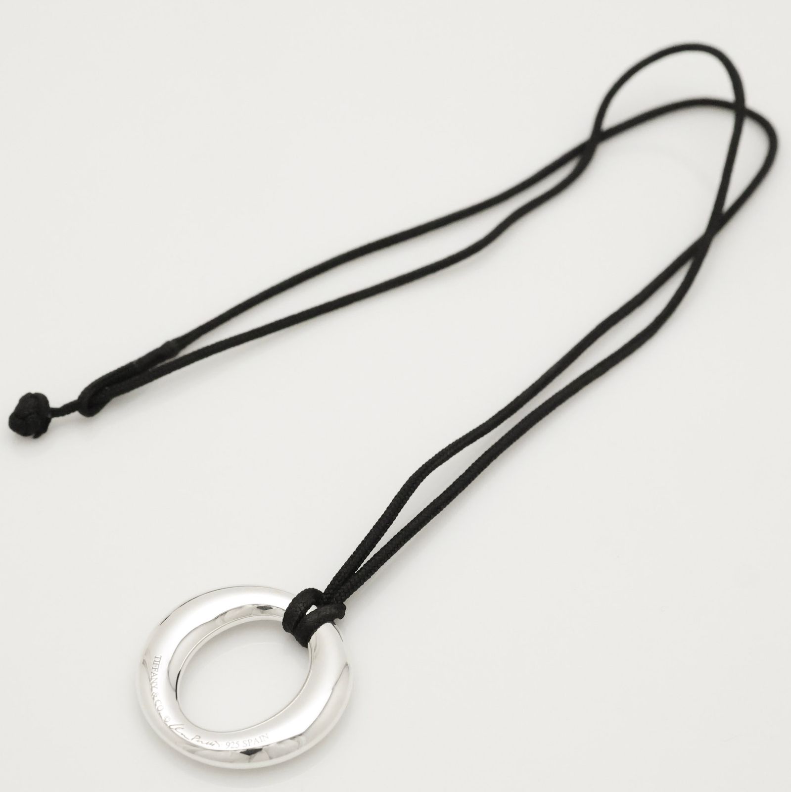 Tiffany セビアナ シルクコード ネックレス silver925 Tiffany&Co ティファニー セビアナ シルク ネックレス シルバー