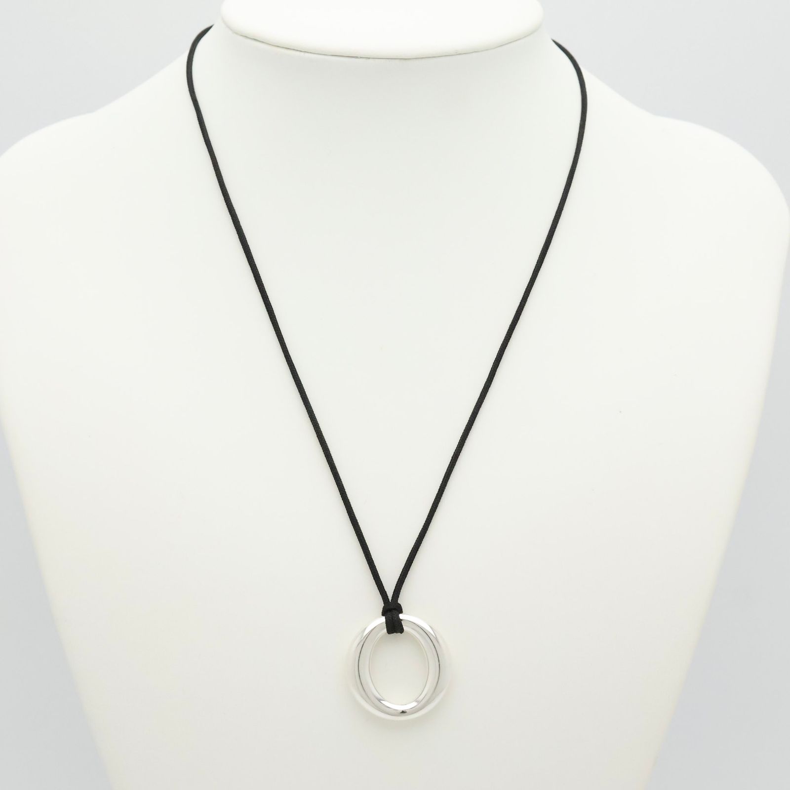 Tiffany セビアナ シルクコード ネックレス silver925 希少】ティファニー セビアナ シルクコード ネックレス シルバー 美品