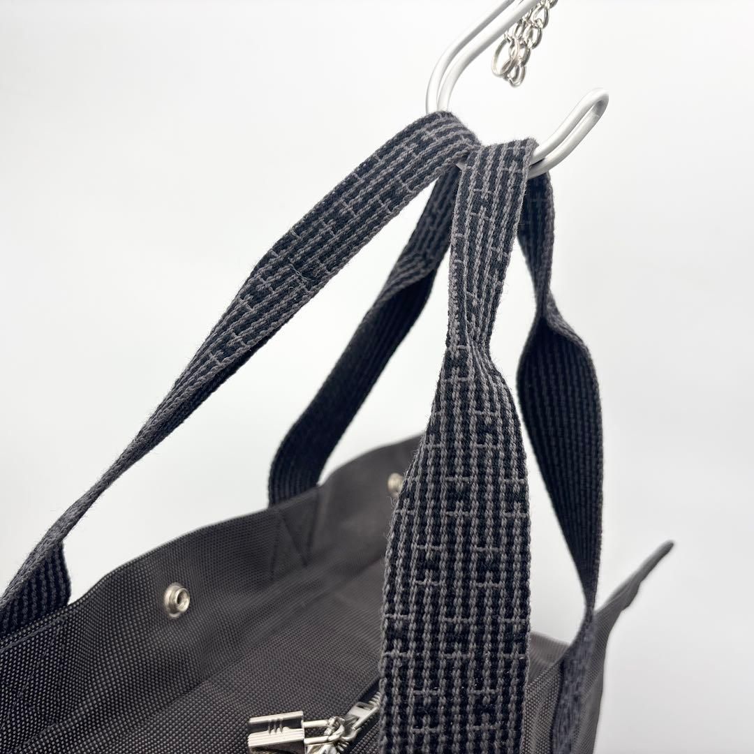 エルメス エールライン GM トートバッグ A4収納可能 グレー系 鞄