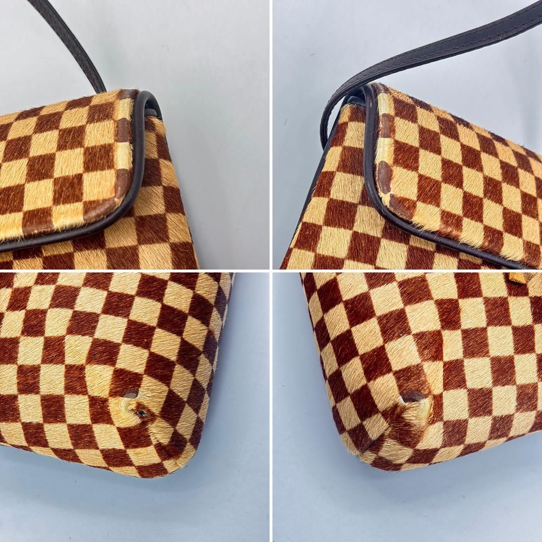 ルイヴィトン M92130 ダミエ ソバージュ ガゼル ハラコ レザー