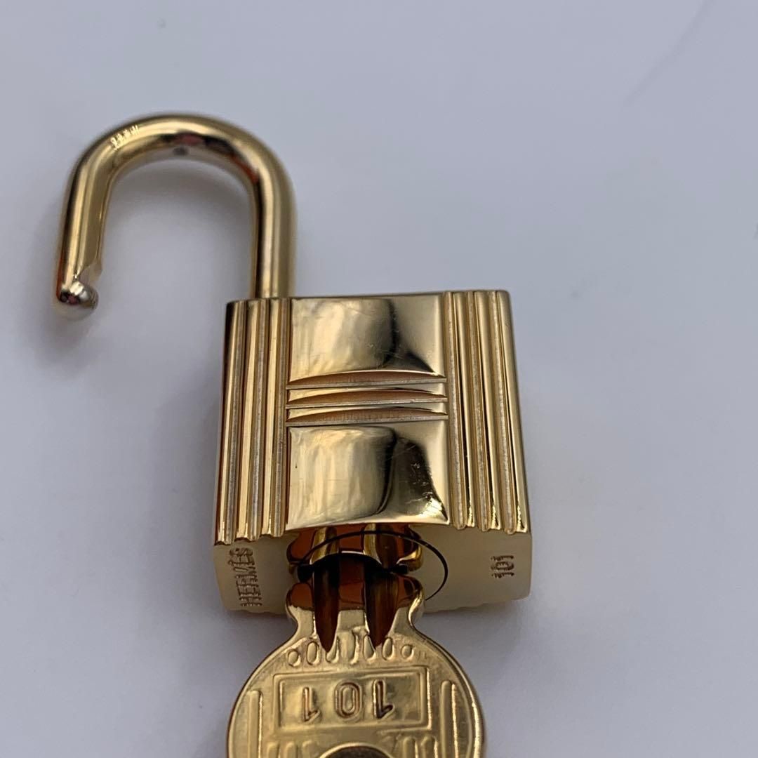 エルメス カデナ 24Kメッキ No.101 101番 鍵付き カデナキー