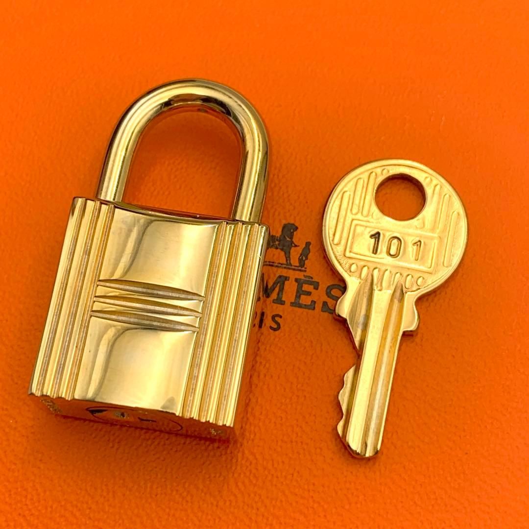 エルメス カデナ 24Kメッキ No.101 101番 鍵付き カデナキー