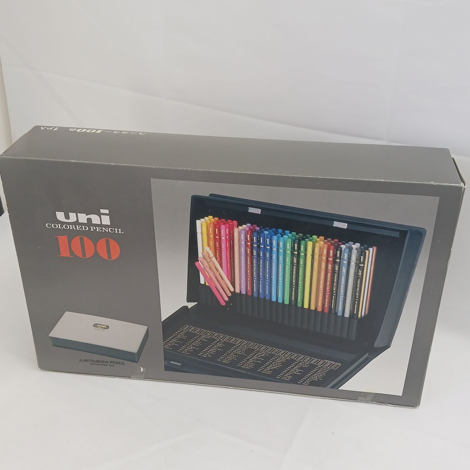 未使用保管品】三菱鉛筆「ユニカラー100色セット」100色 色鉛筆セット