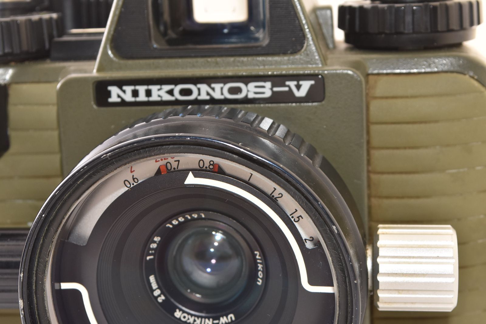 ☆ジャンク品☆ Nikon ニコン NIKONOS-V モスグリーン + 28mm F3.5