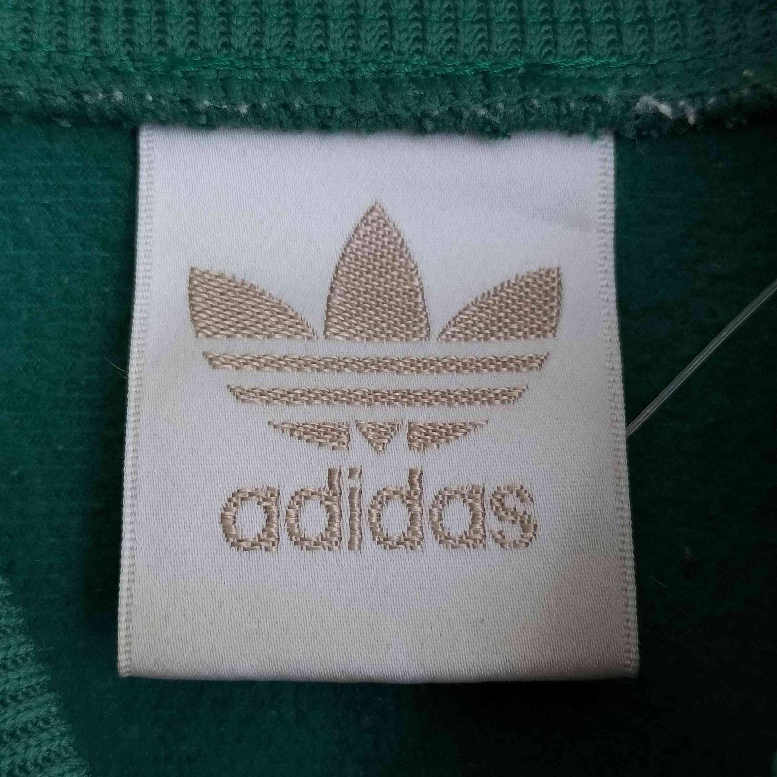 アディダス adidas 80-90s デサント製 トレフォイルロゴ刺繍 背面