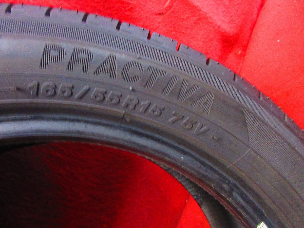 タイヤ 1本 165/55R15 PRACTIVE 2024年 バリ バリ山 送料無料☆16447T