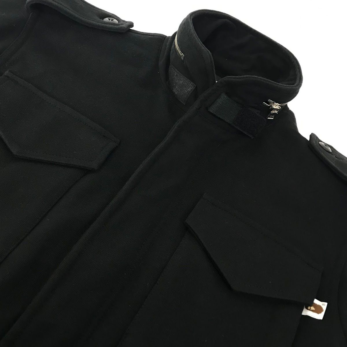 【倉吉店】 中古 A BATHING APE | アベイシングエイプ ミリタリージャケット M65フィールドジャケット ミリタリージャケット ブラック サイズ：M 【95】 倉吉店】 中古 A BATHING APE | アベイシングエイプ ミリタリー