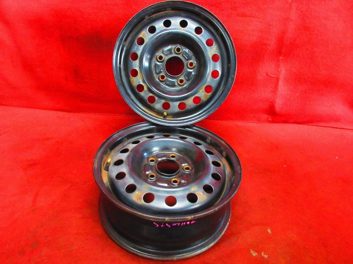 スチール ホイール 2本 日産 セレナ C 26 27 15 5 J 穴 114 3 45 ハブ径 66 ローレル プレサージュ セフィーロ ステージア 52509 H