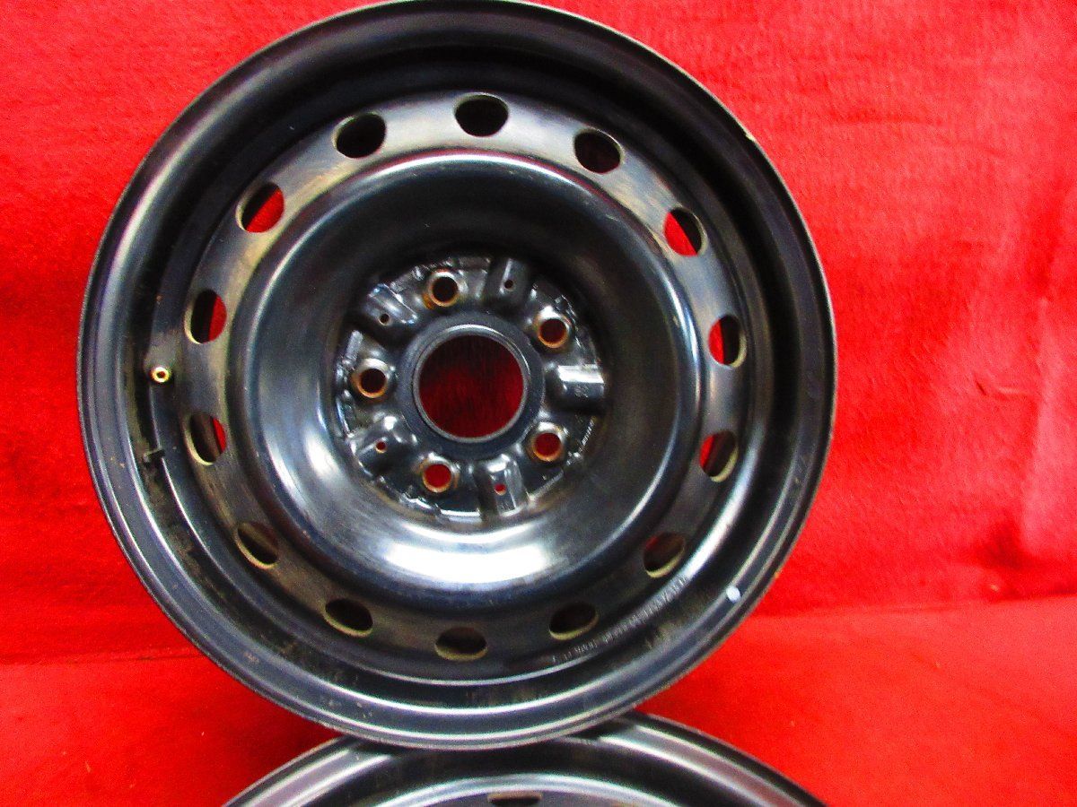 スチール ホイール 2本 トヨタ クラウン コンフォート 15 5 J 5穴 PCD 114 3 45 ハブ径 60 CG 52516 H