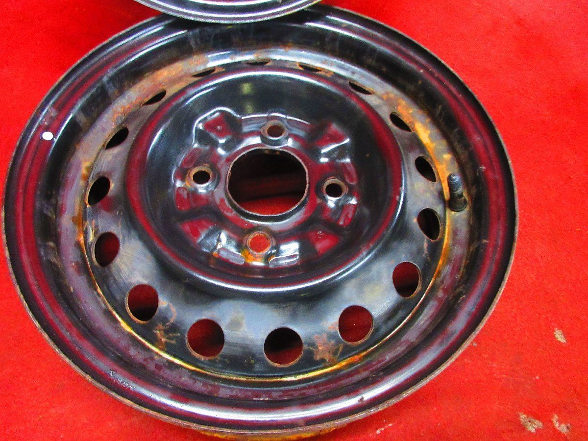C52 日産純正 スチールホイール 14インチ 14x5J 4穴 バネット スチール ホイール 2本 日産純正 14×5J 4穴 PCD 114.3 +35 ハブ径 66