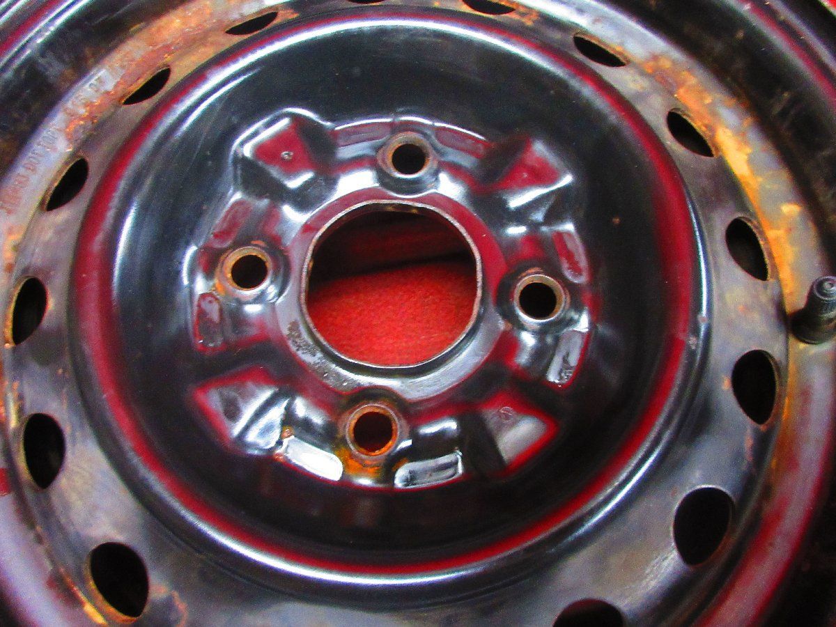 C52 日産純正 スチールホイール 14インチ 14x5J 4穴 バネット スチール ホイール 2本 日産純正 14×5J 4穴 PCD 114.3 +35 ハブ径 66