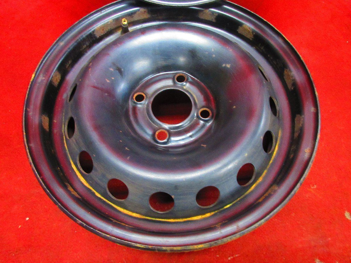 スチール ホイール 2本 ルノーカングー 純正 14×5.5J 4穴 PCD 100 +36