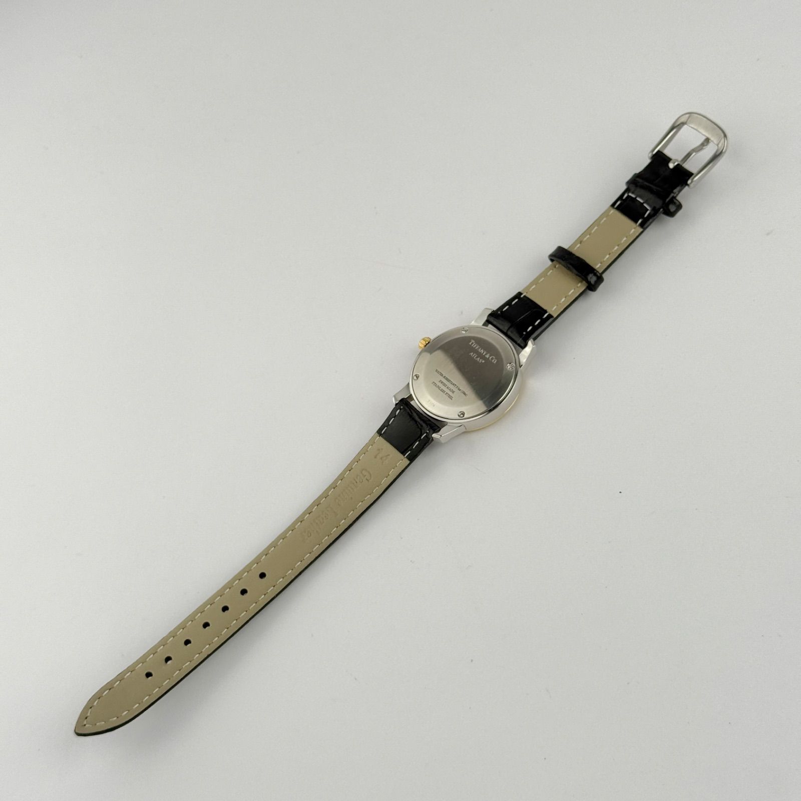 ティファニー アトラスドーム 新品ベルト 新品電池 レディース 腕時計