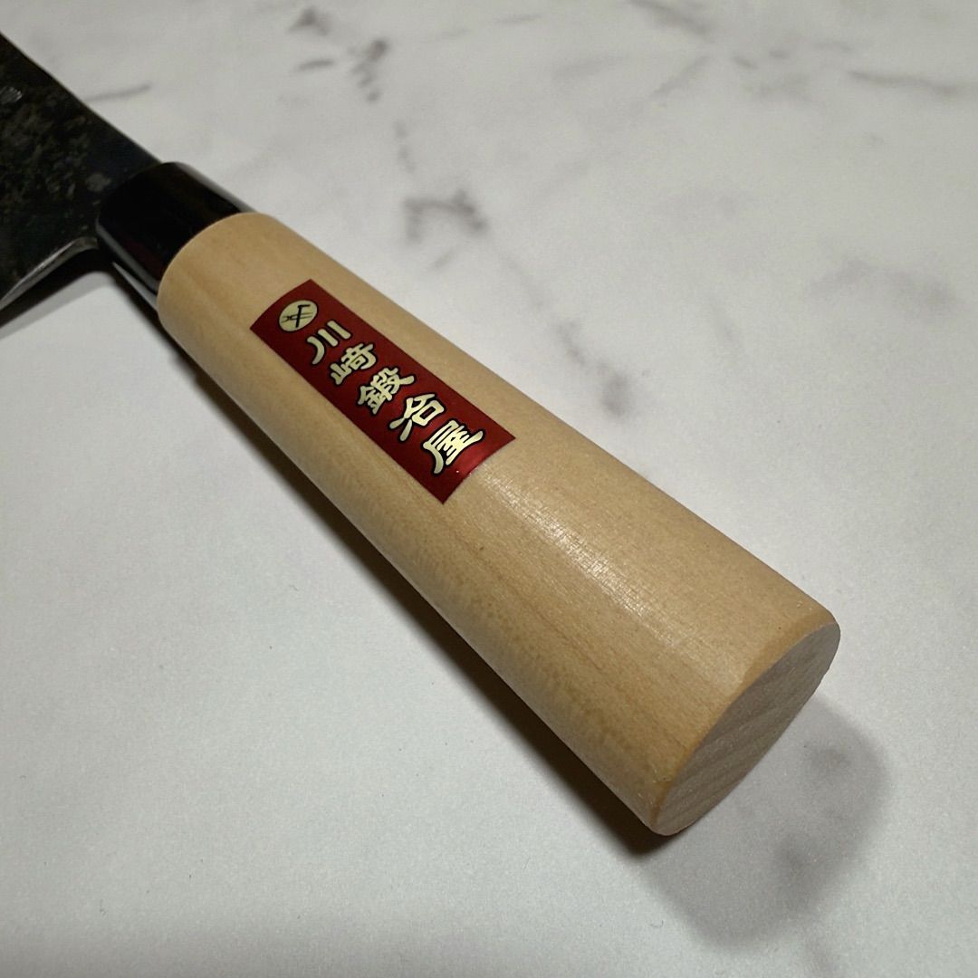 包丁 文化包丁 切付包丁 180mm 白紙一号 別次元の切れ味 白一鋼 黒打ち