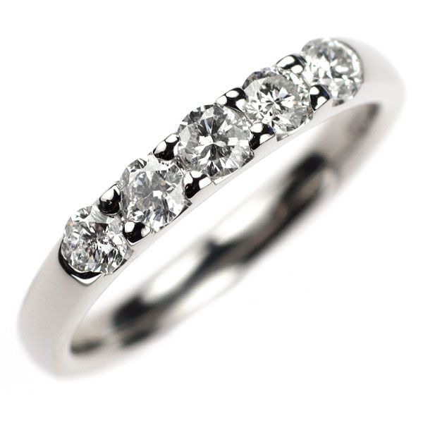 Pt900 ダイヤモンド リング 0.50ct 一文字 【公式通販】
