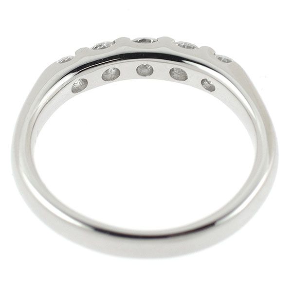 Pt900 ダイヤモンド リング 0.50ct 一文字 【公式通販】