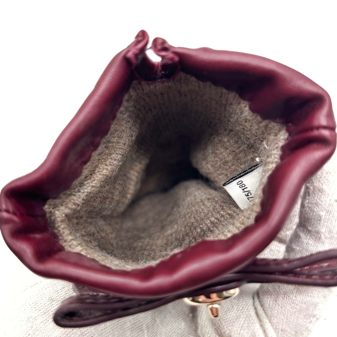  COACH Y 2 K ribbon design turnlock red leather glove unisex コーチ 手袋 手袋 アームカバー 小物