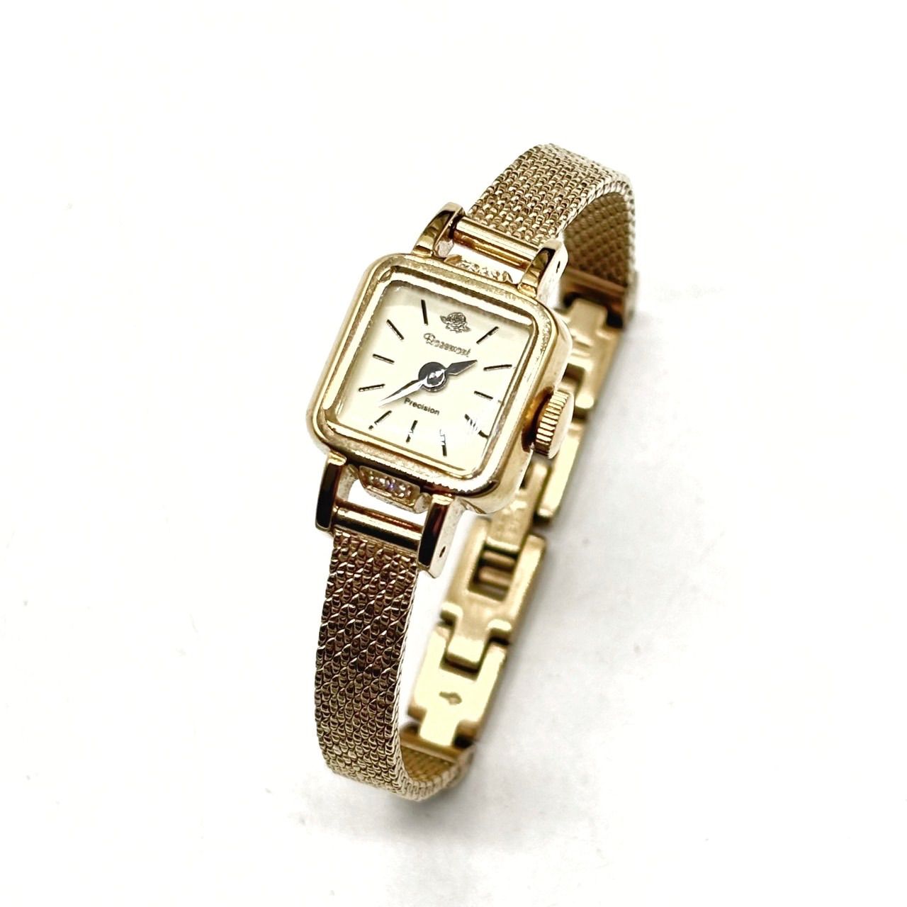 ✨良品✨ rosemont ロゼモン 腕時計 ゴールド金具 スクエア型 ユニ