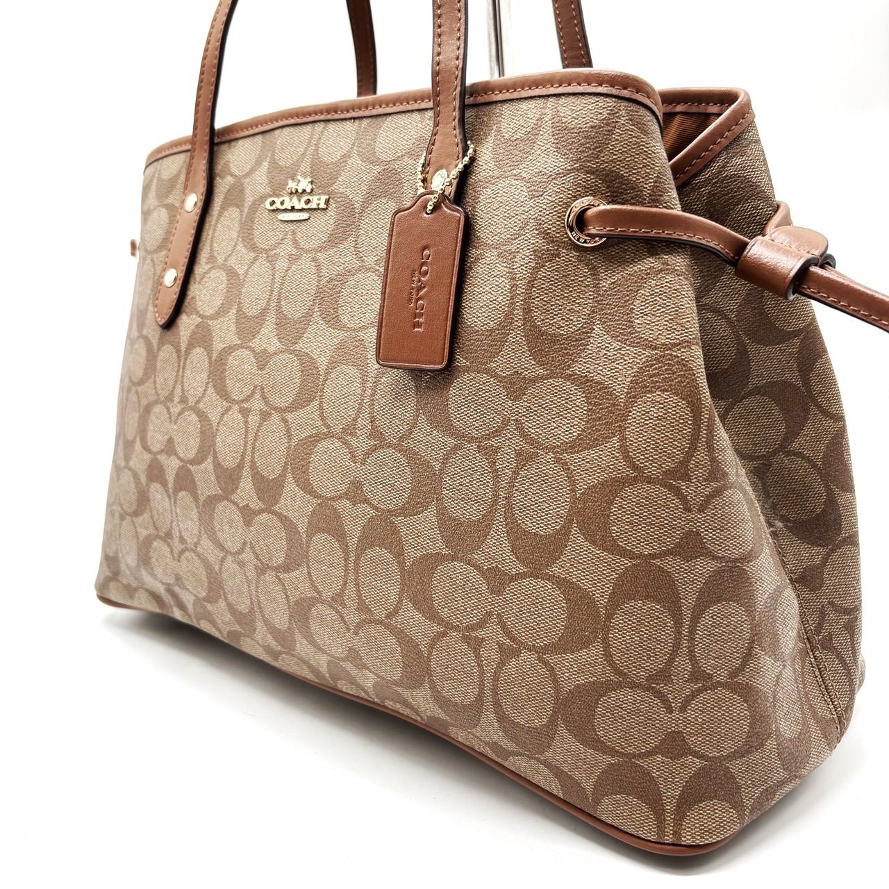 COACH y2k ハンドバッグ　ブラウン　エナメル　平成ファッション COACH y2k ハンドバッグ ブラウン エナメル 平成ファッション COACH