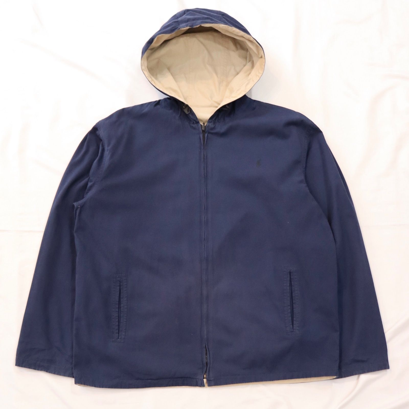 90's Reversible Cotton Hoodie Jacket 