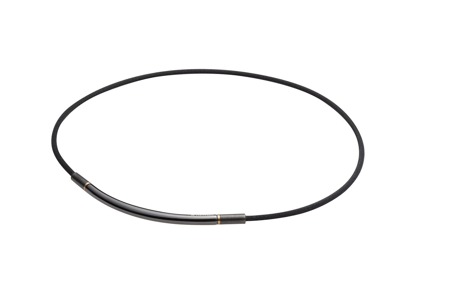 ファイテン　RAKUWAネック　メタックスラウンド40cm ブラック/ゴールド ファイテン(phiten) ネックレス RAKUWAネック メタックス ラウンド
