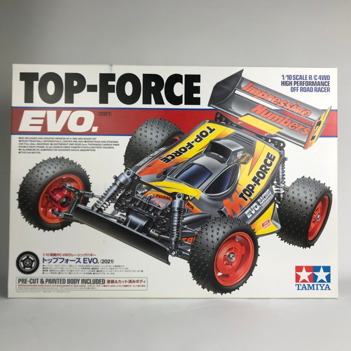 田宮　1/10RC トップフォース EVO. (2021)キット　未使用品 □□TAMIYA タミヤ 1/10 電動RC トップフォースEVO 2021 未組立 - メルカリ