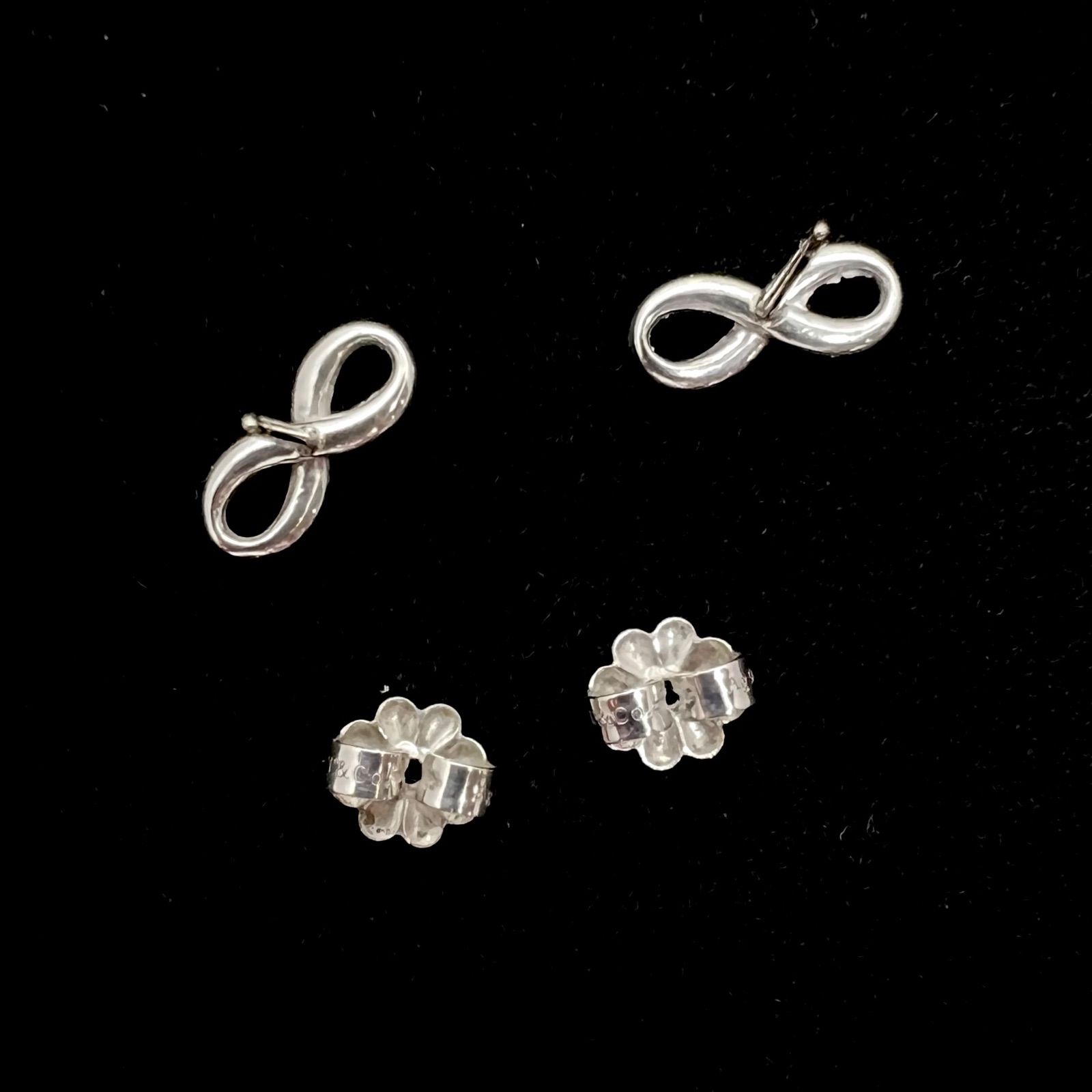 美品☆ Tiffany&Co. ティファニー ピアス インフィニティ SV925