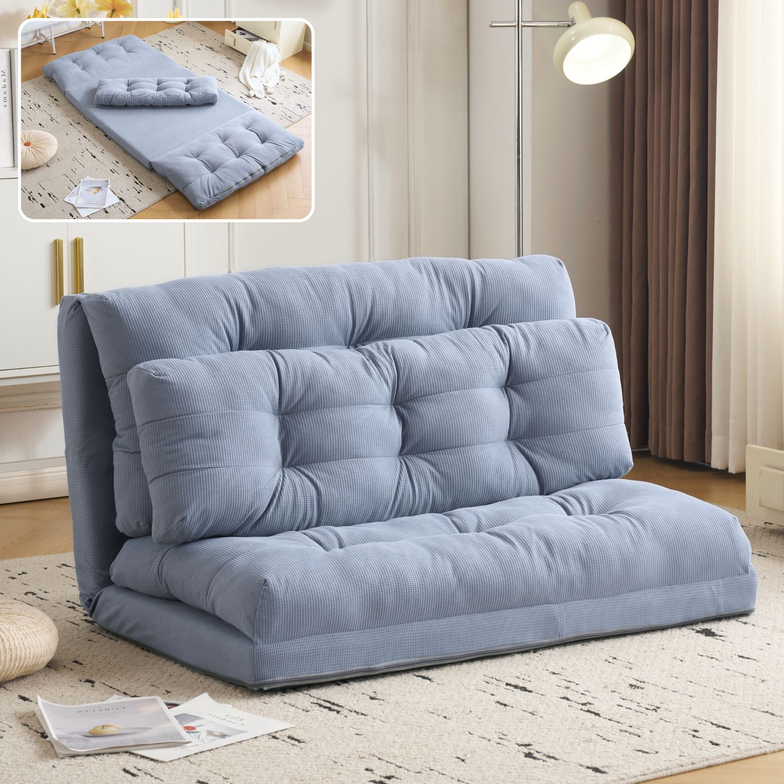 ソファーベッド ソファベッド ローソファー 2人掛け マルチに使える