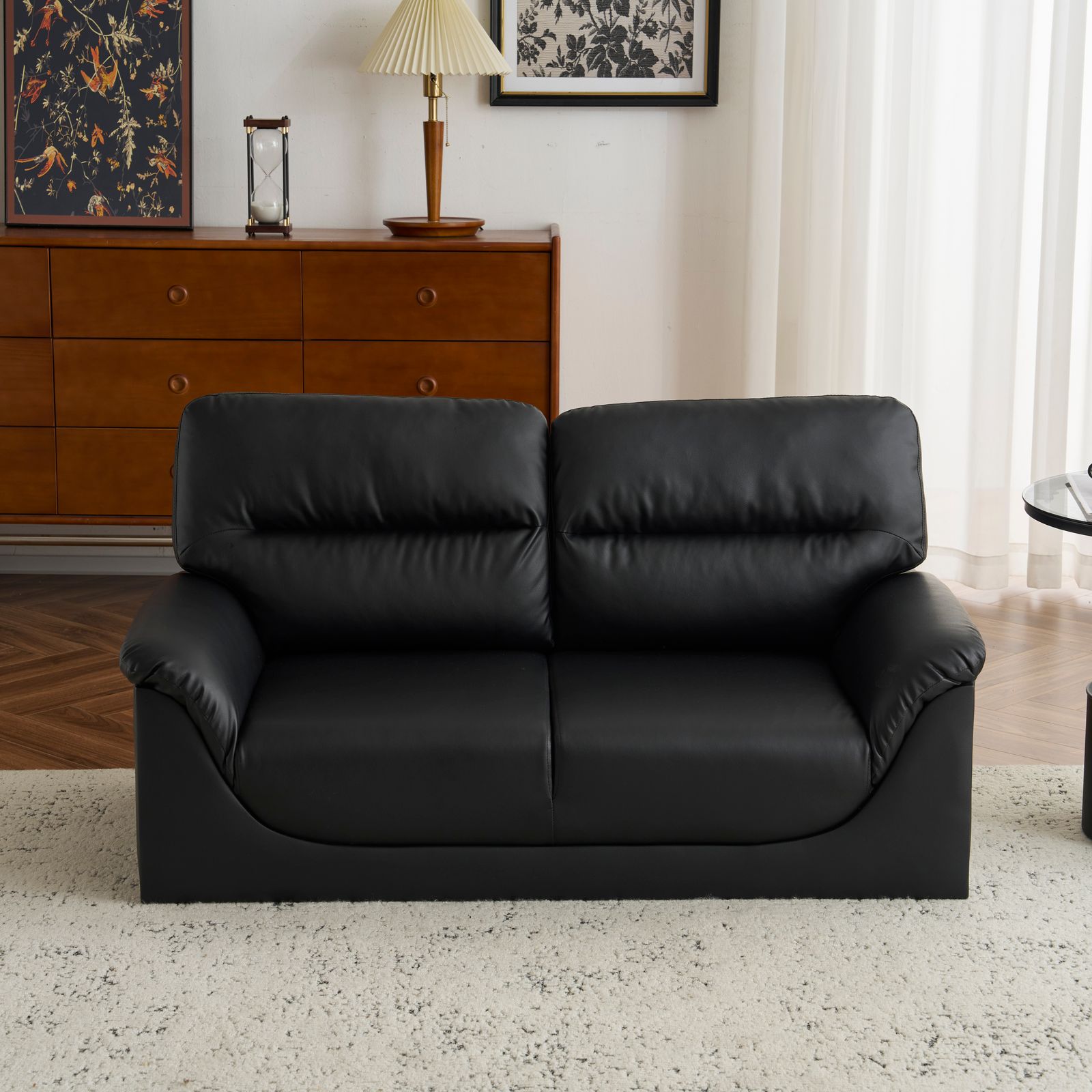 ソファ 二人掛け カウチ PUレザー モダン シンプル ソファー2P