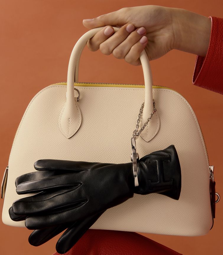 エルメス HERMES 手袋ホルダー フィルー パラディウム シルバー GP