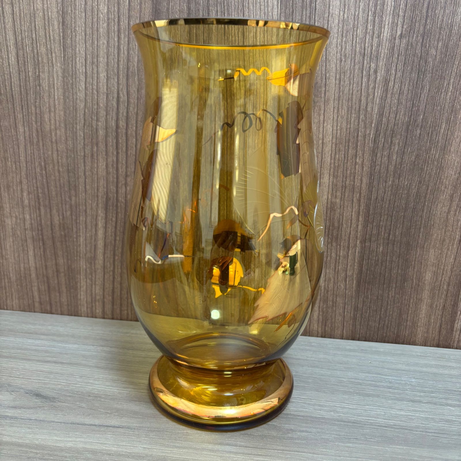 ☆ BOHEMIA Glass ボヘミアグラス 花瓶 花器 チェコ製 共箱付き - メルカリ